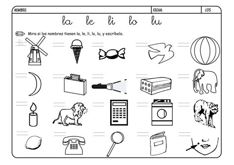 Lectoescritura Con La Letra L Escuela En La Nube