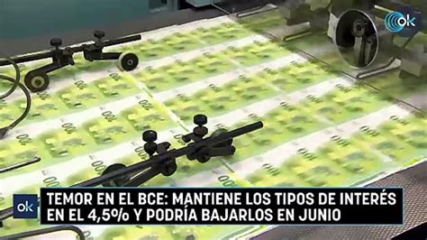 Temor En El Bce Mantiene Los Tipos De Inter S En El Y Podr A