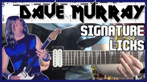 Dave Murray Guitar Lesson Signature Licks With Tabs Iron Maiden Youtube