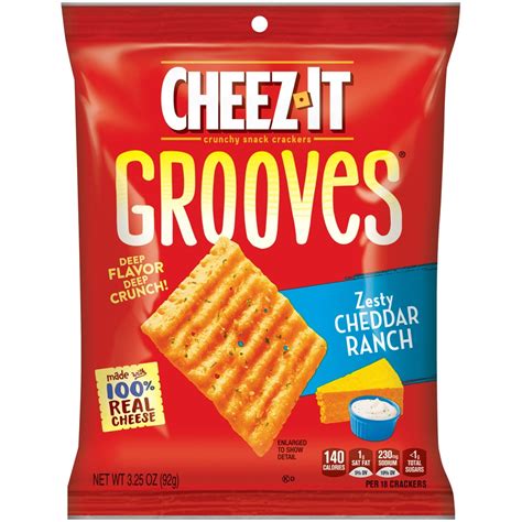 Cheez It Cheese Crackers Crunchy Snack Crackers Lunch Snacks Zesty Cheddar Ranch 3 25 Oz Shipt