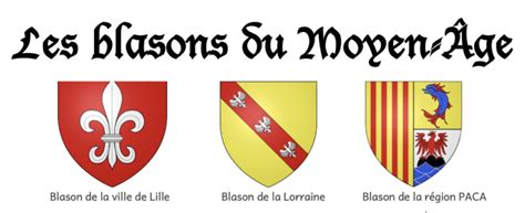 Les Blasons Du Moyen Ge Gomme Gribouillages