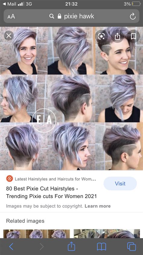 Short Sleek Edgy Undercut Bob On Purple Faded Hair Artofit