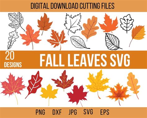 Fall Leaves Svg Leaves Svg Hello Fall Svg Fall Svg Files - Etsy