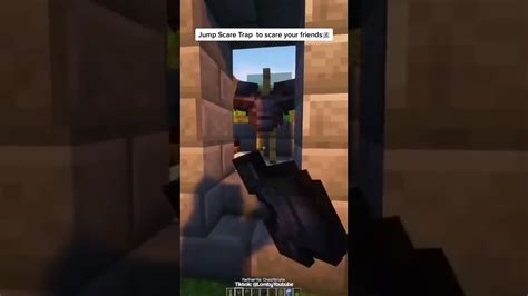 Minecraft Jump Scare Trap Shortsfeed Minecraft Mod Youtube