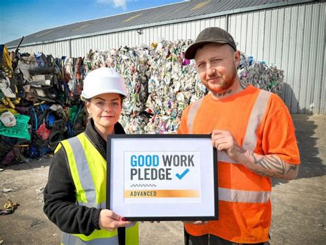 Regional Waste Recycler Cjm Recycling Achieves Good Work Pledge Award