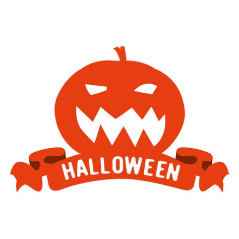 Pumpkin Halloween Badge2 PNG & SVG Design For T-Shirts