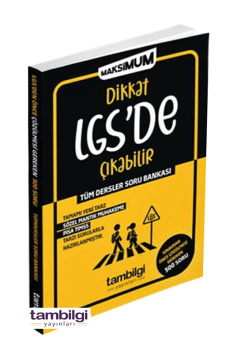 Tambilgi Yayınları 8 Sınıf LGS Tüm Dersler Sınavdan Önce Çözülmesi