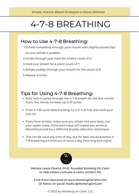 Using 4 7 8 Breathing For A Healthy Mind And Body