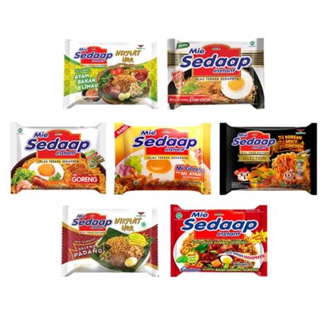 Jual Sedap Mie Sedaap All Varian Goreng Kuah Baked Soto Madura Korean