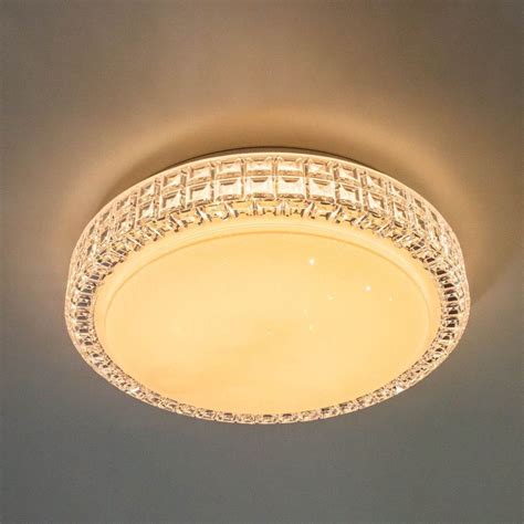 Lustre Plafon LED Sagitta 24W 40cm Céu Estrelado Acrílico Branco Quente