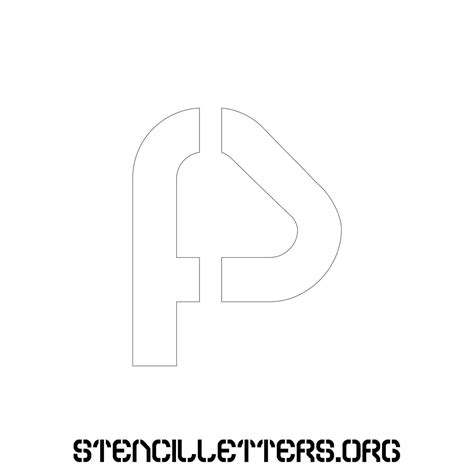 4 Inch Free Printable Individual 212 Futuristic Lowercase Letter Stencils Stencil Letters Org