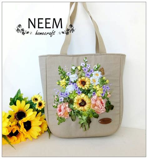 Pin De Neem Homecraft En My Own Made Bags Bordados En Cinta Bolso