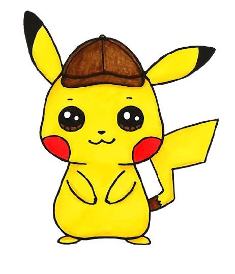 How To Draw Pikachu With A Hat