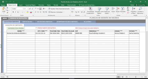 Planilha De Recibo No Excel Baixe Gr Tis Excel Easy