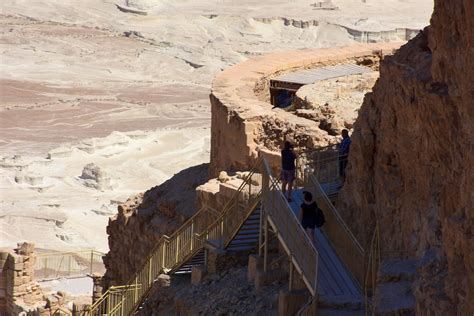 Northern Palace Masada Israel The Two Lower Terraces Of Flickr