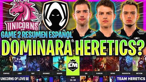 HERETICS SEGUIRÁ DOMINANDO HRTS vs USE GAME 2 RESUMEN EU MASTERS