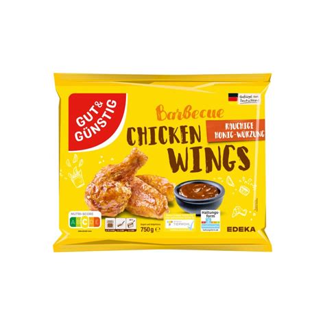 Gut Günstig Chicken Wings Barbecue vorgegart 750g QS Lebensmittel