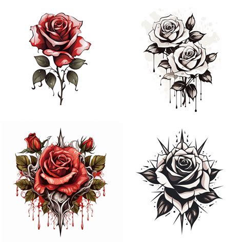 Rose Tattoo Designs, Simple Small Rose Flower Tattoos Designs