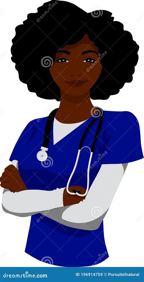 Black Woman Nurse Clip Art