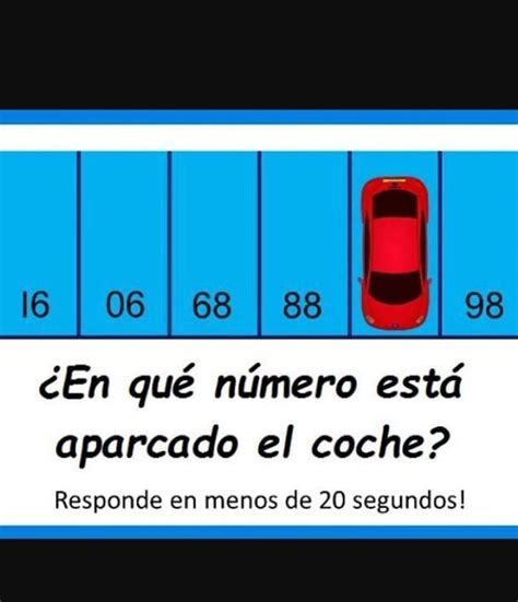 En Qu N Mero Est Aparcado El Coche Responde En Menos De Segundos