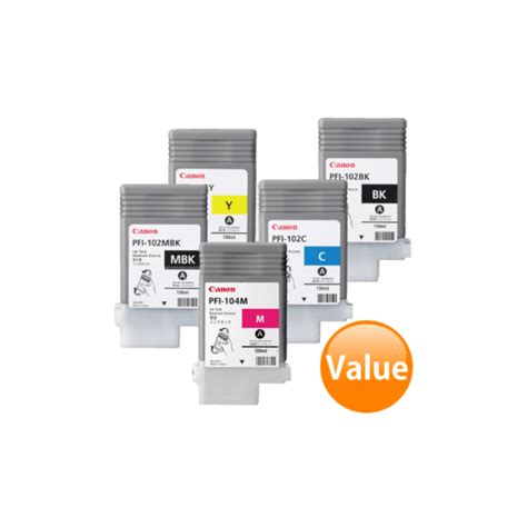 Genuine Canon Pfi Pfi Ink Cartridge Value Pack Printzone