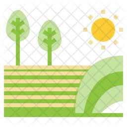 Field Icon - Download in Flat Style