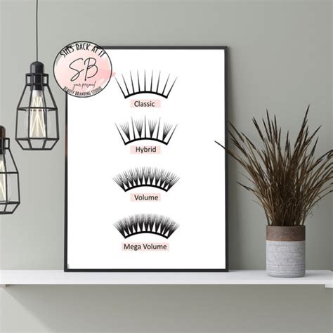 Eyelashes Printable Esthetician Decor Lashes Decor Beauty Etsy