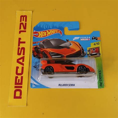 Jual Hot Wheels McLAREN SENNA Orange Hotwheels HW EXOTICS Short Card