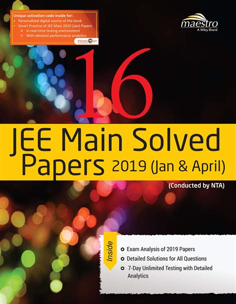 Wiley S 16 JEE Main Solved Papers 2019 By Wiley Editorial Goodreads