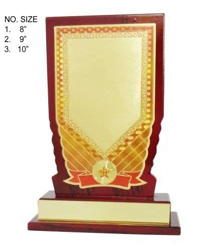 Wooden Memento Trophy With Foil At Rs Wooden Momento In Sardulgarh