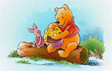 Winnie The Pooh Eating Piglet