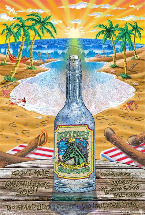 Gov T Mule Island Exodus Jamaica Poster 2014 Lenticular Jeff