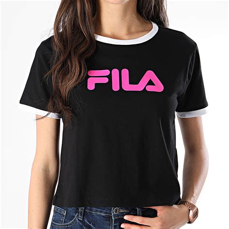 Fila Tee Shirt Crop Femme Ashley 687088 Noir