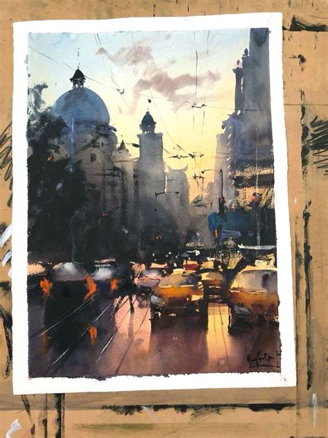 Pin By Sankar Ramasamy On Watercolour Watercolor Landscape Paintings