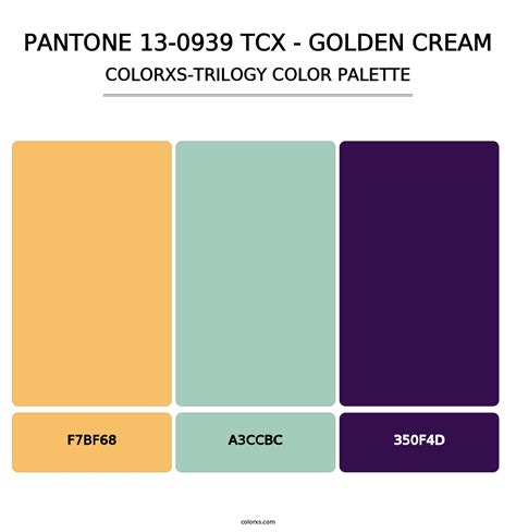 Pantone Tcx Golden Cream Color Palettes Colorxs