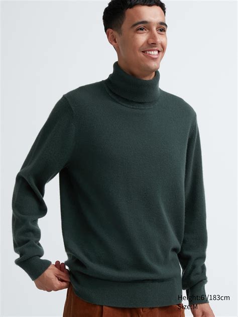 Cashmere Turtleneck Long Sleeve Sweater Uniqlo Us