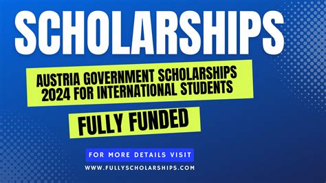 Austria Government Scholarships 2024 For International Students - Fully ...