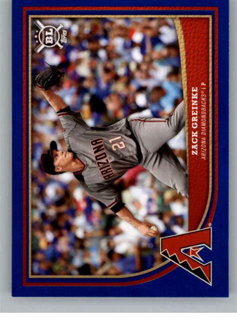 2018 Topps Big League Blue 299 Zack Greinke Diamondbacks NM MT EBay