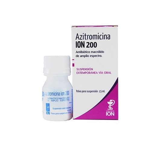 Azitromicina 200 mg Suspensión 15 ml Farmacia Parque Miramar