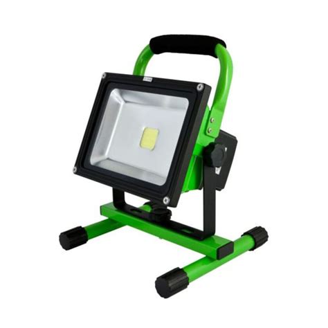 LED Outdoor Spot Baustrahler Flutlichtstrahler Fluter 20W AKKU kaltweiß