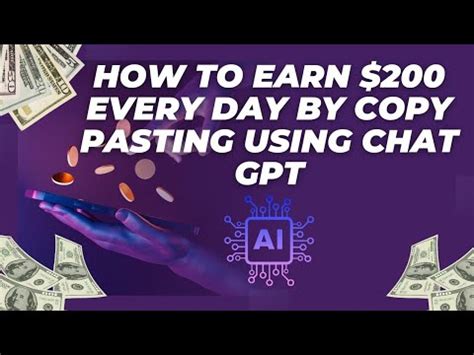 How To Earn 200 Every Day By Copy Pasting Using ChatGPT YouTube