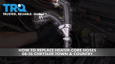 How To Replace Heater Core Hoses 2008 16 Chrysler Town And Country Youtube