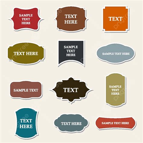 Vintage Labels Set Vector Design Images Vintage Labels Set Vector