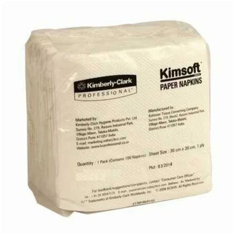 Kimberly Clark Kimsoft Paper Napkin At Rs Pack Kimberly