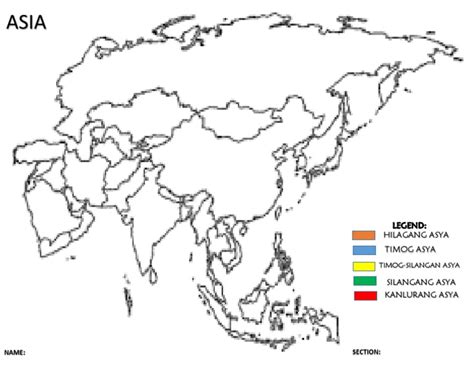 Hilagang Asya Timog Asya Name Section Pdf