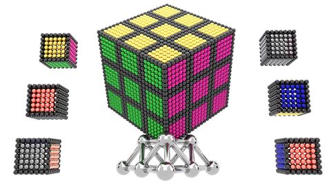 How To Make Rubiks Cube With Magnetic Balls 😲😎🔲 Magnets Balls