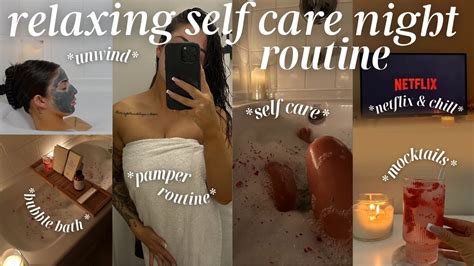 MY RELAXING SELF CARE NIGHT ROUTINE Bubble Bath Pamper Routine