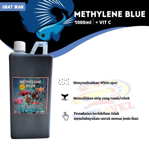 Jual METHYLENE BLUE VITAMIN C 1000ML 1 LITER OBAT BIRU BLITZ ICHT