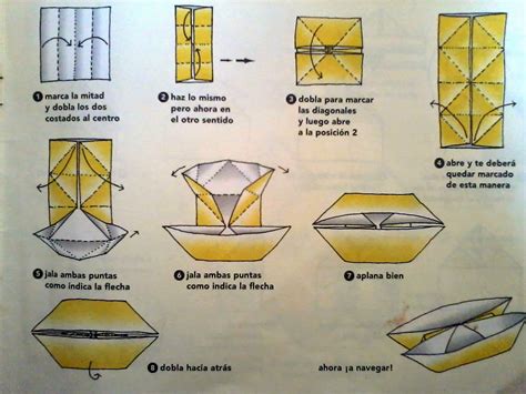 Instrucciones para Hacer un Barco de Papel para Niños Una Manualidad