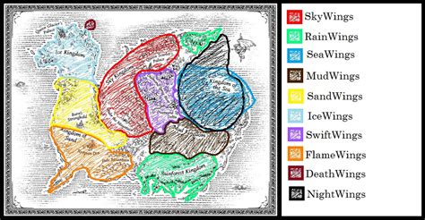 Image - Lightnings version of WoF map.jpg | Wings of Fire Fanon Wiki ...